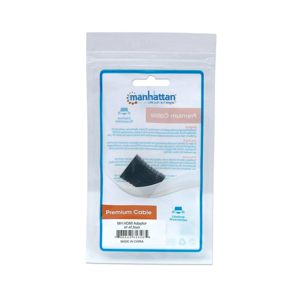 Cople HDMI Manhattan Hembra a Hembra, Conexión Recta (353465)