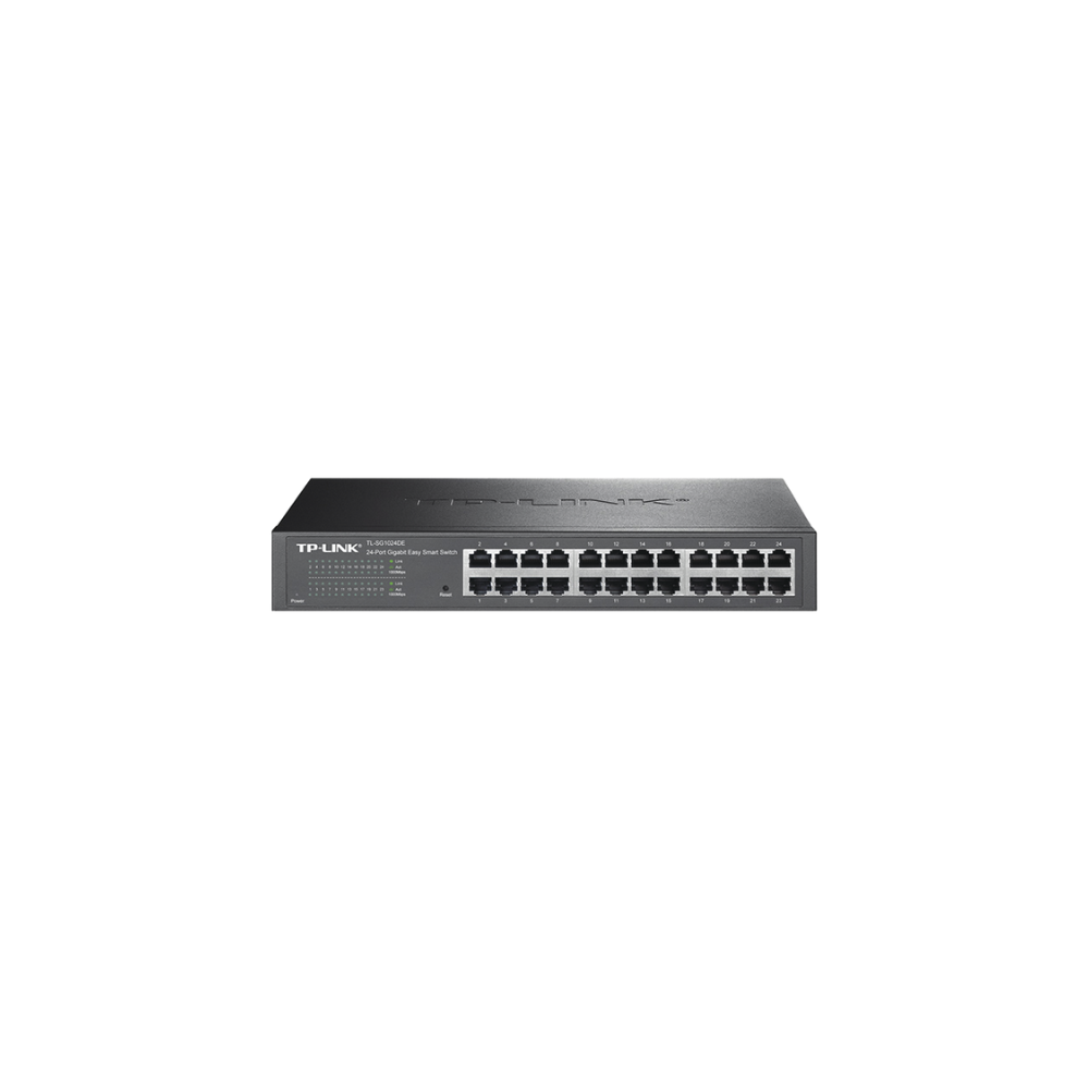 Switch Gigabit No Administrable 24 Puertos 10/100/1000Mbps, Escritorio/Rack