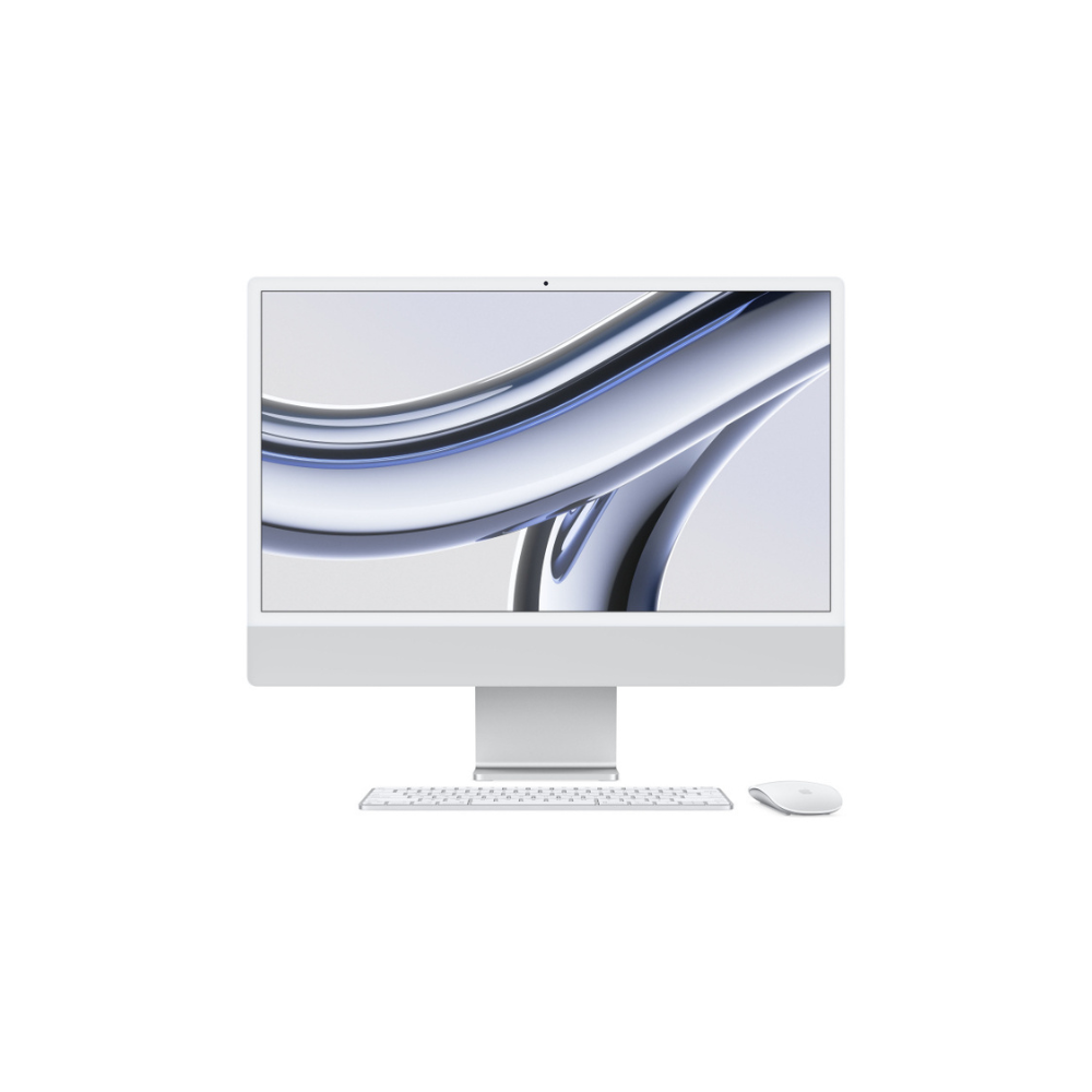 iMac 24" Retina 4.5K Chip M3 CPU 8 Núcleos GPU 8 Núcleos 8GB 256GB SSD 2 Puertos Thunderbolt 4 Magic Keyboard Plata