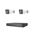 Kit TurboHD 1080p DVR 4CH - 2 Cámaras Bala con Audio Bidireccional - Accesorios Incluidos