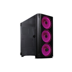 Gabinete Yeyian Hollow 2500 ATX, 3 Ventiladores ARGB, Malla, USB, Negro (YGH-49703)