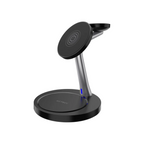 Cargador Inalambrico Acteck Energon S-Mate CI740 3 en 1 Magnetico, iPhone 15W, iWatch 3W, AirPods 5W, Negro
