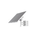 Kit Solar de Alimentación con Panel Solar y Batería de Litio 360Wh, 2 Salidas de 12VCD, Accesorios de Instalación, Uso Exterior IP66