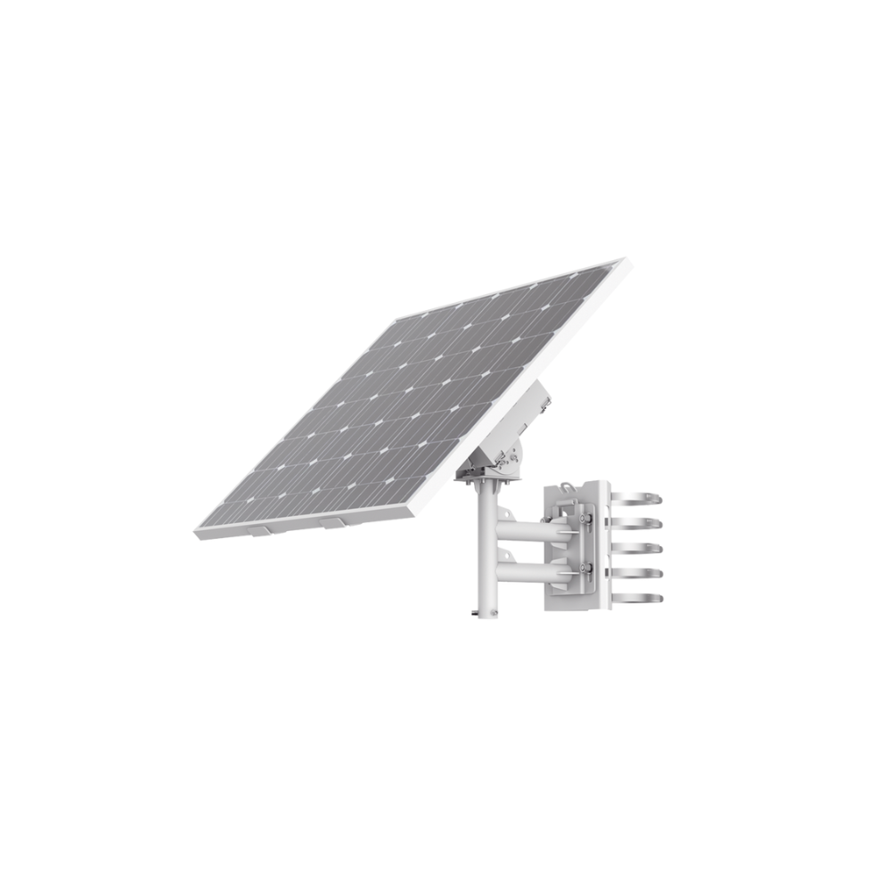 Kit Solar de Alimentación con Panel Solar y Batería de Litio 360Wh, 2 Salidas de 12VCD, Accesorios de Instalación, Uso Exterior IP66