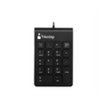 Teclado Numerico Nextep NE-417 Alambrico, Negro, USB, 18 Teclas