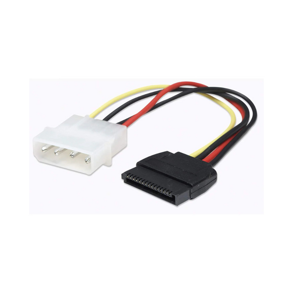 Cable de Energía SATA de 4 a 15 Pines 16cm Manhattan (342766)