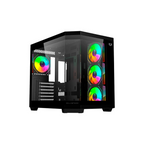 Gabinete Balam Rush Tank 9600 Media Torre USB 3.0 4 Ventiladores ARGB Negro — Modelo BR-938679