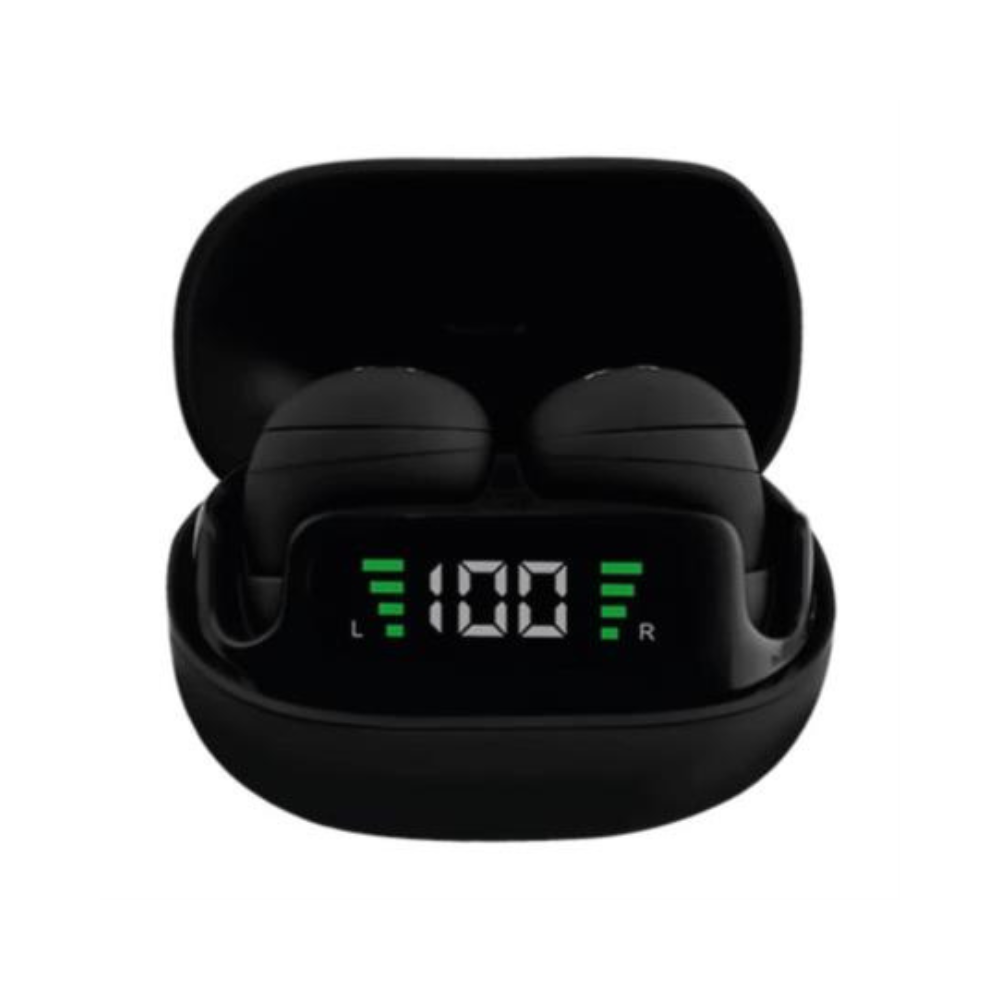 Audífonos Inalámbricos Perfect Choice TWS Mini Tiny Beats Indicador de Carga Negro