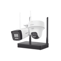 Kit IP Inalambrico 2MP NVS 4CH - 1 Camara Bala Exterior + 1 Turret Interior - Audio Bidireccional - Soporta MicroSD 512GB