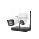 Kit IP Inalambrico 2MP NVS 4CH - 1 Camara Bala Exterior + 1 Turret Interior - Audio Bidireccional - Soporta MicroSD 512GB