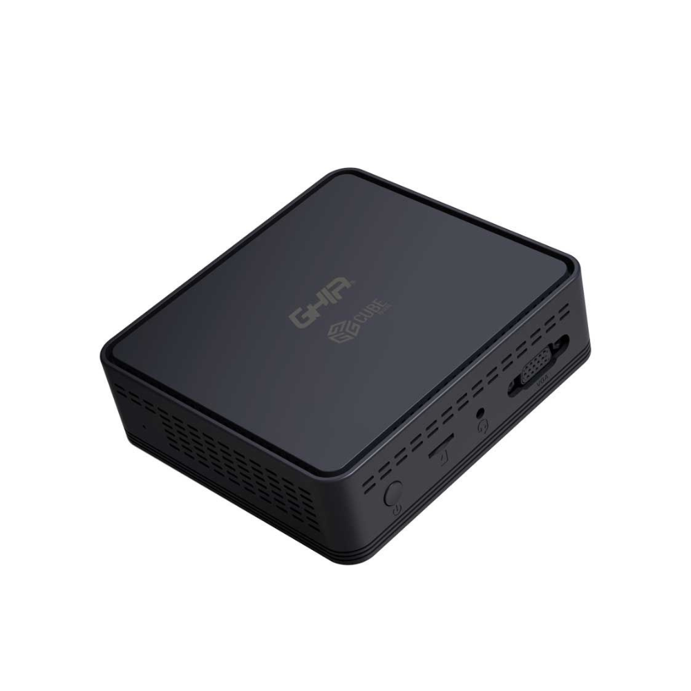Mini PC Ghia Gcube, Intel Pentium Silver N5030 4 núcleos hasta 3.10 GHz, 4GB RAM, 128GB SSD M.2 SATA, Wi-Fi/Bluetooth, Win 11 Pro