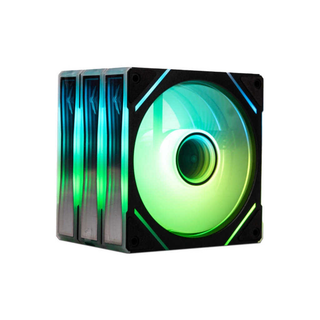 Kit de 3 enfriamiento Naceb ARGB de 120mm color Negro