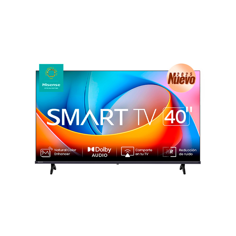 Televisor Hisense 40" A4K, Smart TV FHD 1920x1080, VIDAA, WiFi, HDMI, USB, Full Array