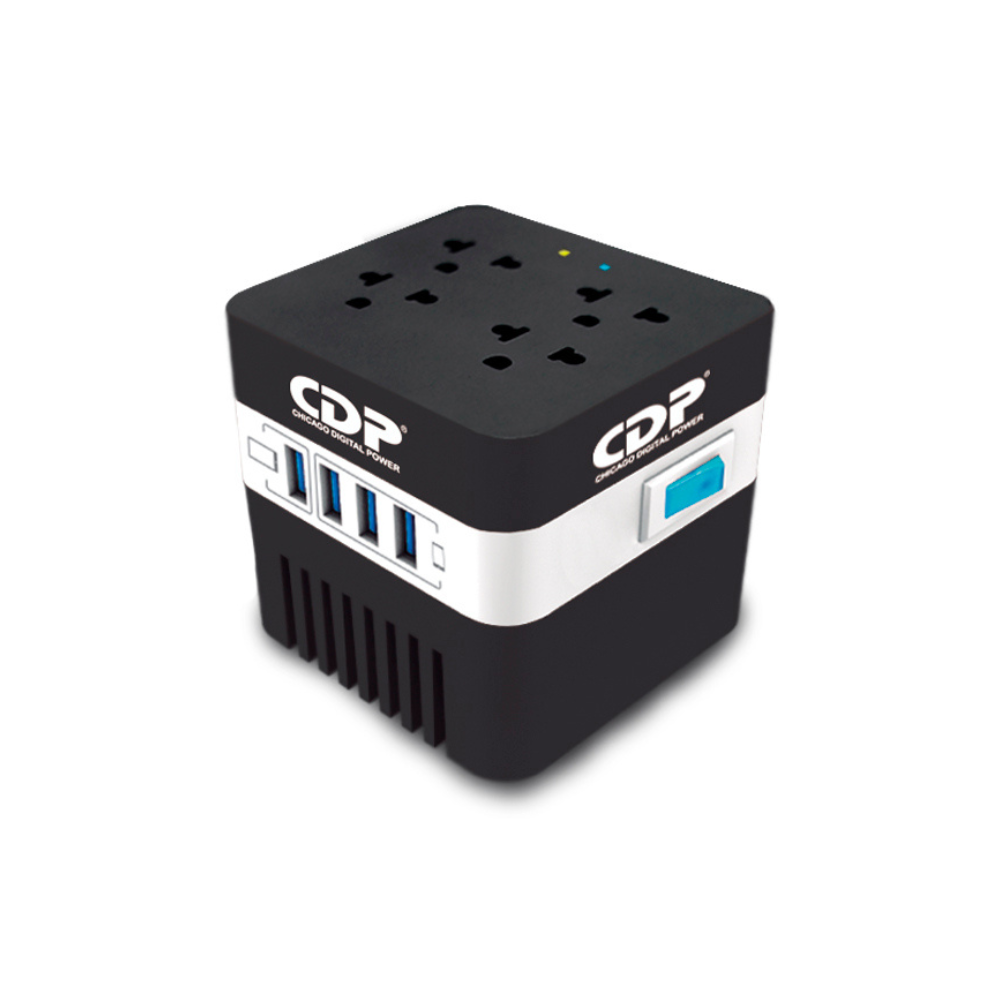 Regulador CDP RU-AVR604 600VA, 300W, 4 Contactos