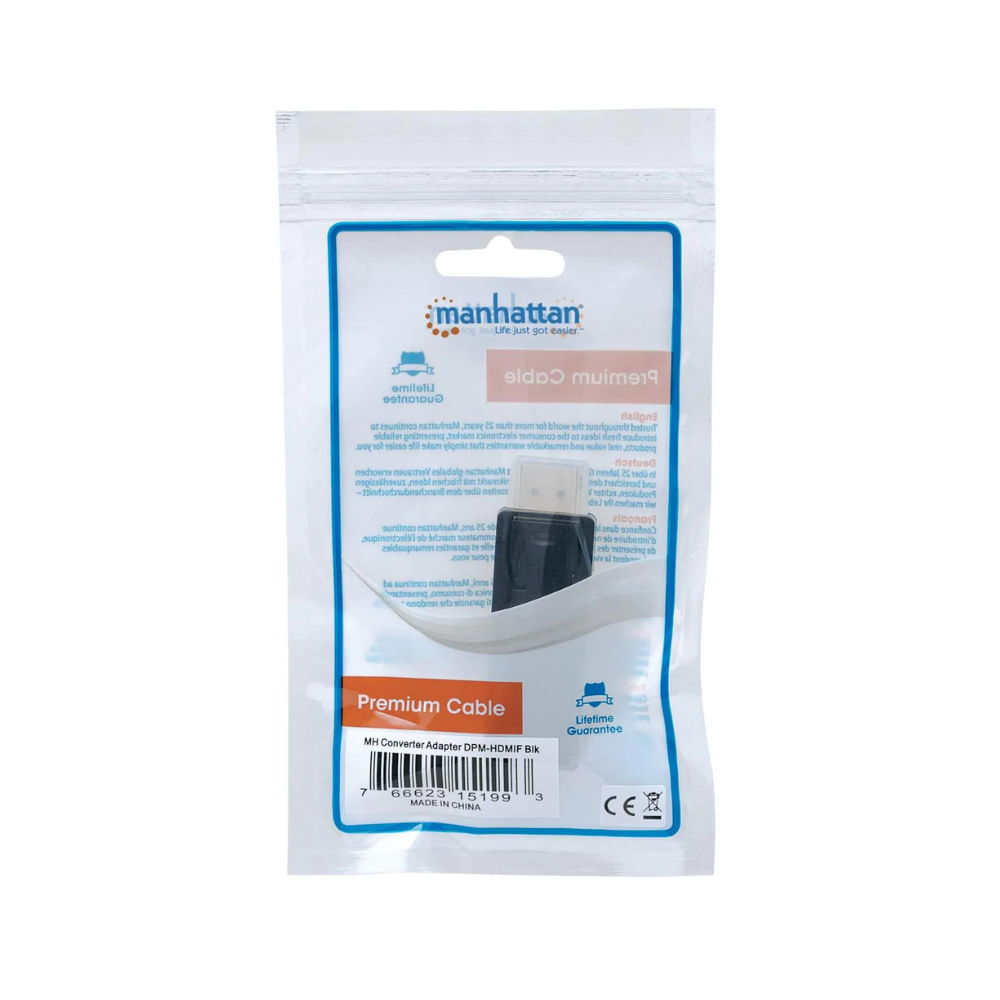 Adaptador Manhattan DisplayPort M a HDMI H (151993)