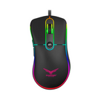 Mouse gamer Alambrico Naceb optico color Negro retroiluminado RGB 3200DPI 4 botones