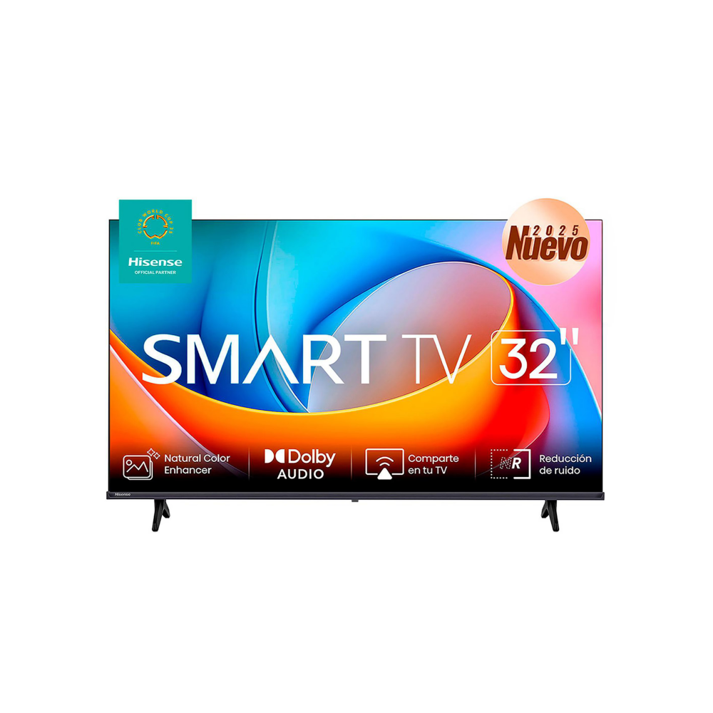 Televisor Hisense 32" A4KV, Smart TV HD 1366x768, WiFi, HDMI, USB, Full Array