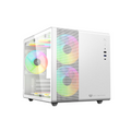 Gabinete Gamer GI930 Mini Torre Panel Izquierdo De Cristal Blanco — Modelo BR-936040