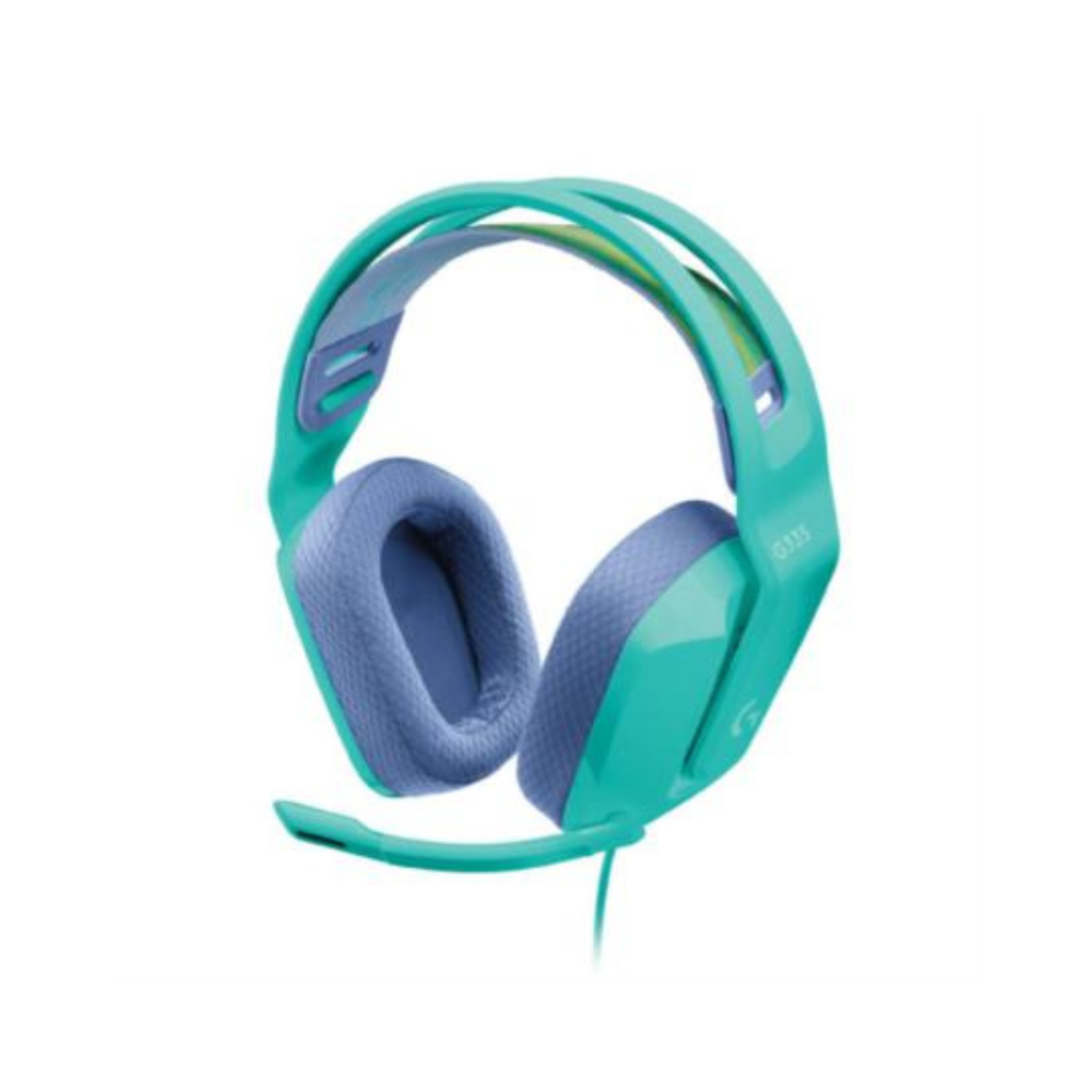 Audífonos Gaming Logitech G335 Micrófono Cable 3.5mm Menta