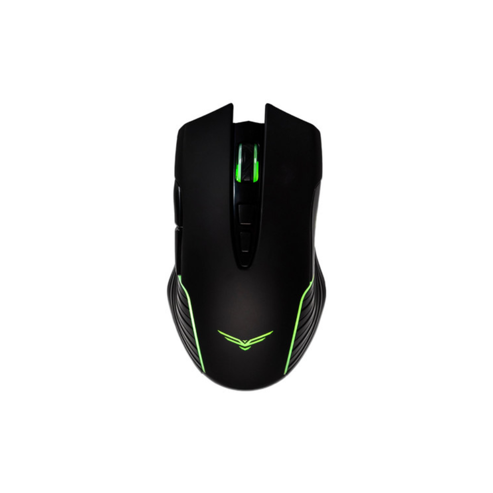 Mouse alambrico Naceb gamer RGB con uliminacion 7 Botones con scroll USB tipo A Obelisk color Negro
