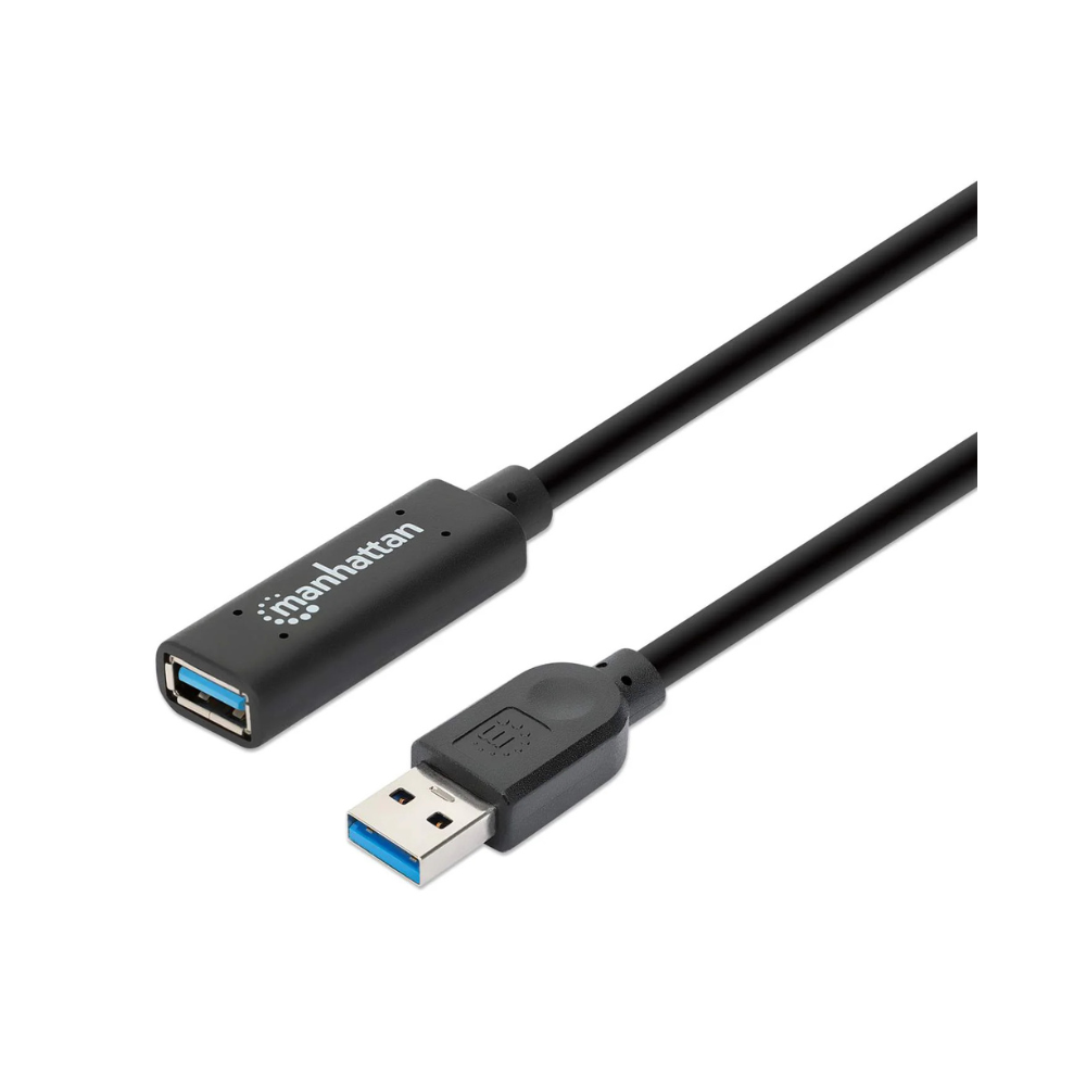 Cable USB Manhattan V3.0 Ext. Activa 10M Bolsa (153751)