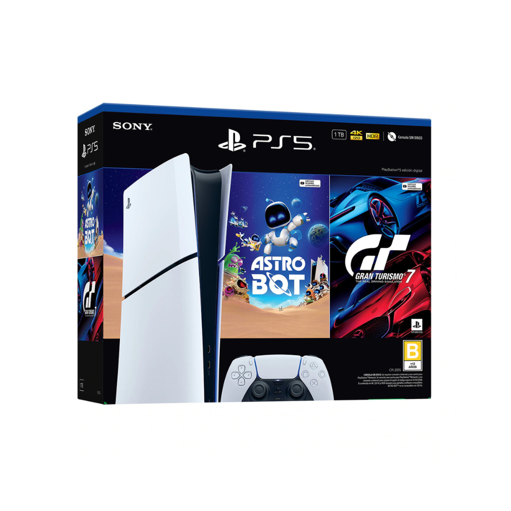 Paquete PlayStation 5 Digital con Astro Bot y Gran Turismo 7