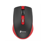 Mouse Nextep Inalámbrico Recargable, Switch de Encendido, 1600 DPI, Negro/Rojo NE-413NR