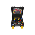 Manómetro 4 Vías con Accesorios para Gas Refrigerante R410A R32 R134A R22