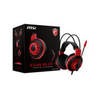 Audifonos MSI DS501 Gaming negro/rojo con microfono puerto 3.5mm