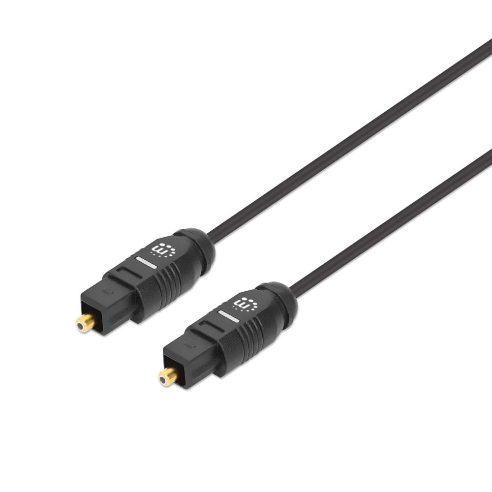 Cable Óptico Manhattan Audio Toslink M-M 5.0M Negro (356091)
