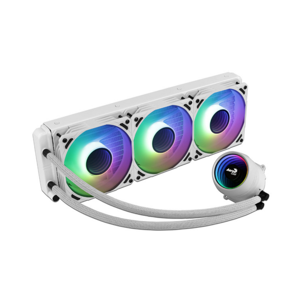 Enfriamiento Liquido AeroCool Mirage L360 WH Blanco ARGB LGA1700/AM5 2300 rpm