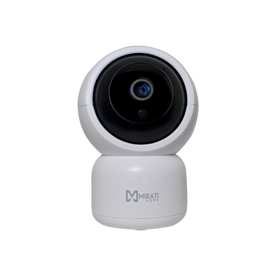 Cámara Mirati IP Inalámbrica 2MP WiFi PTZ Pan-Tilt 1080P Full HD Lente 3.6mm P2P Audio 2 Vías Visión Nocturna Almacenamiento Micro SD Smart Home