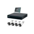 Kit Dahua Full Color 4 Canales, SSD 512GB, Camaras 2MP con Microfono, DVR WizSense IA, Accesorios Incluidos
