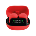 Audífonos Inalámbricos Perfect Choice TWS Mini Tiny Beats Indicador de Carga Rojo
