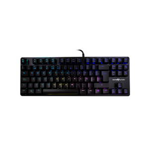 Teclado Mecanico TKL Game Factor RGB, USB, Negro, Switch Blue (KBG500-BL)