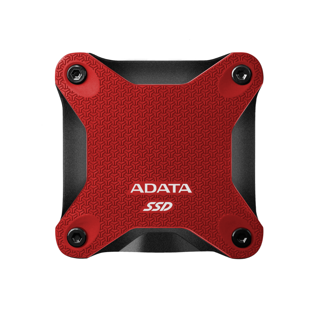 Unidad de Estado Solido Externo ADATA SD620 de 512GB, USB 3.2, Rojo.