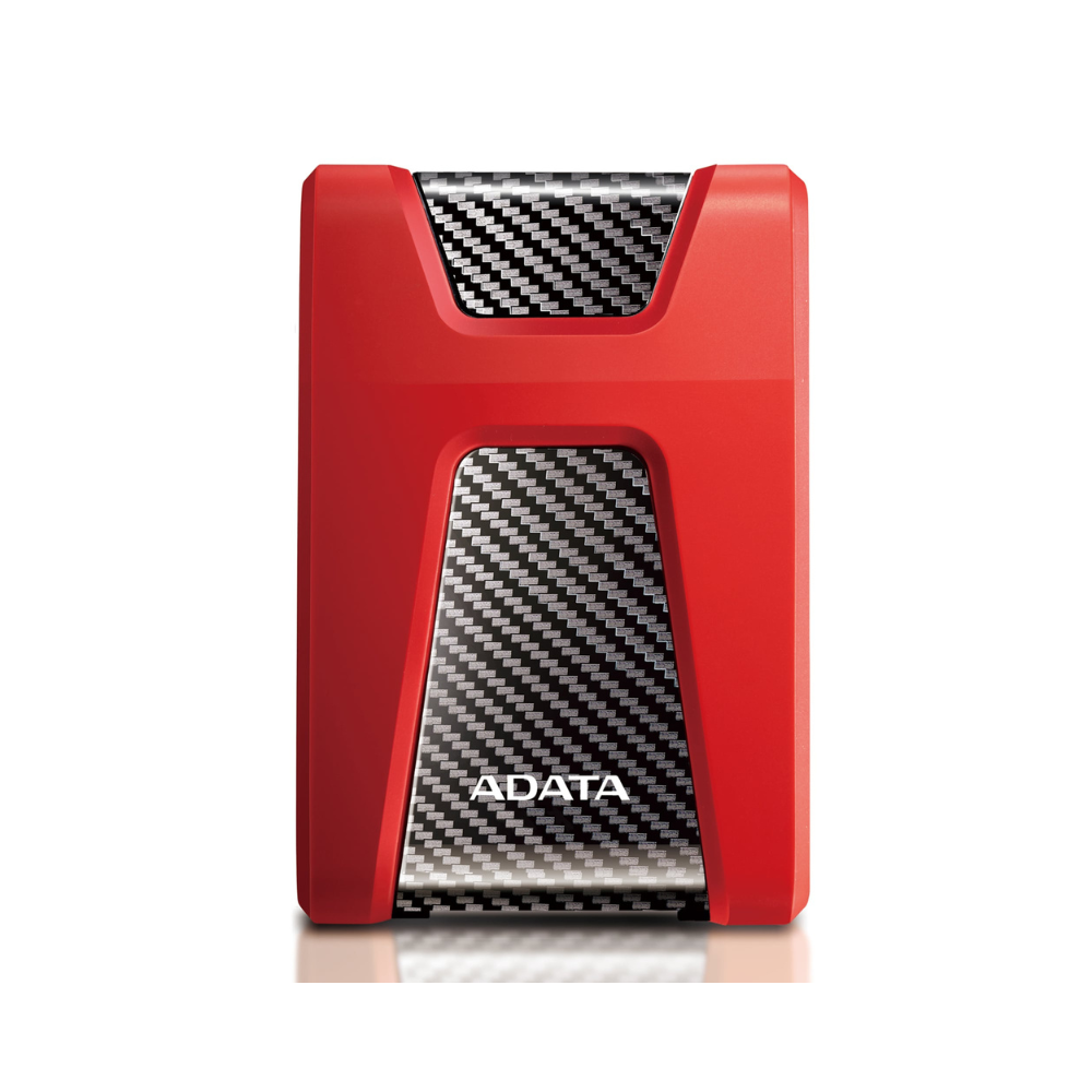 Disco duro externo Adata 2TB, 2.5", USB 3.0, AHD650, color rojo.