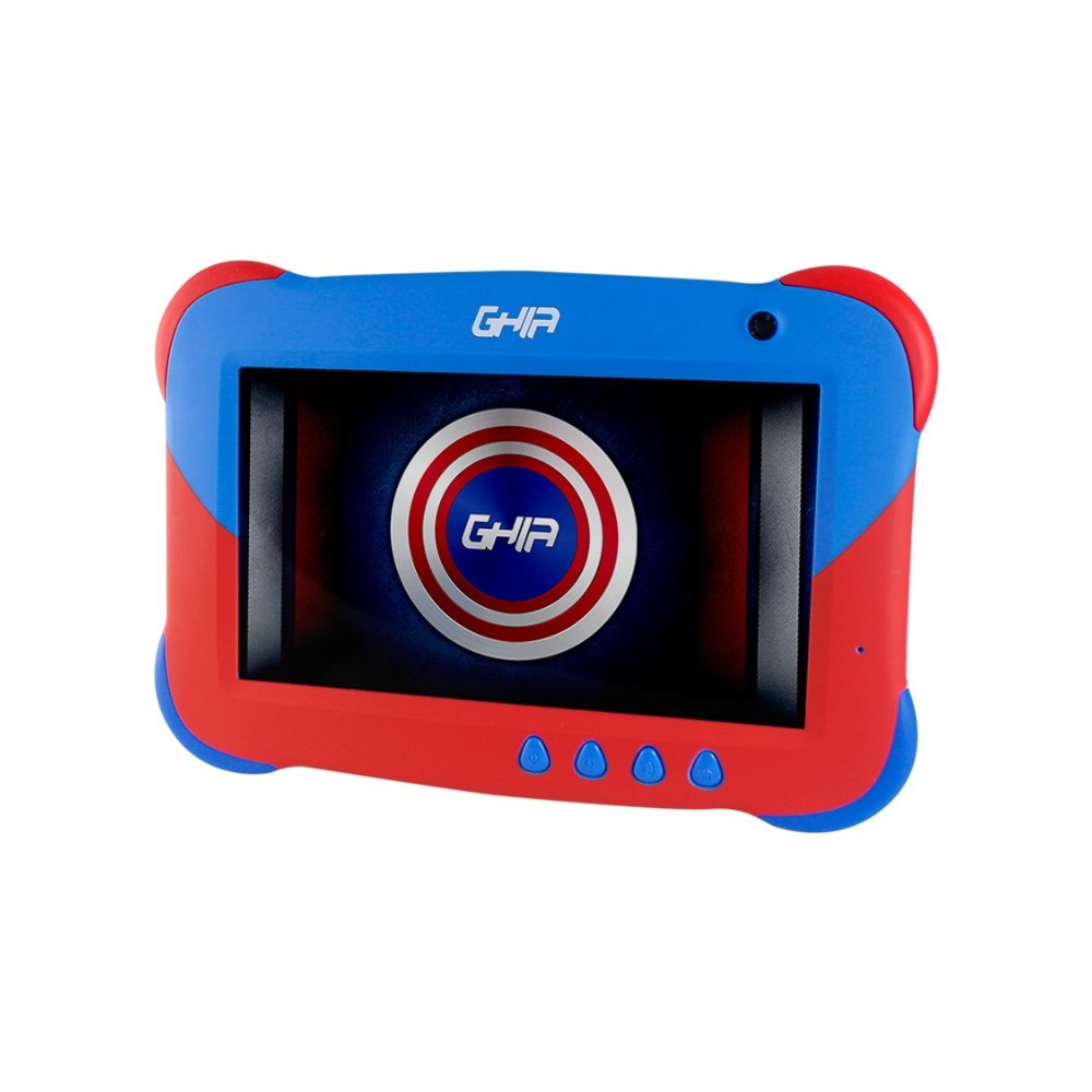 Tablet Ghia 7 Kids Quad Core A50 1GB RAM 16GB Doble Cámara WiFi Bluetooth 2500mAh Android 9 Azul