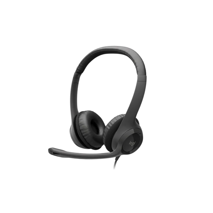 Audi­fono Diadema Logitech H390 Negro USB con Microfono y Control de Audio