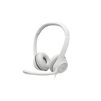 Audífono Diadema Logitech H390 Blanco USB con Micrófono y Control de Audio