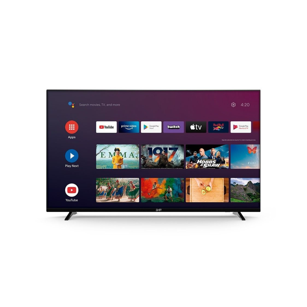 Televisión Smart Ghia Android TV Certified 40" 1080P WiFi, 2 HDMI, 2 USB, RCA, Óptico, 60Hz