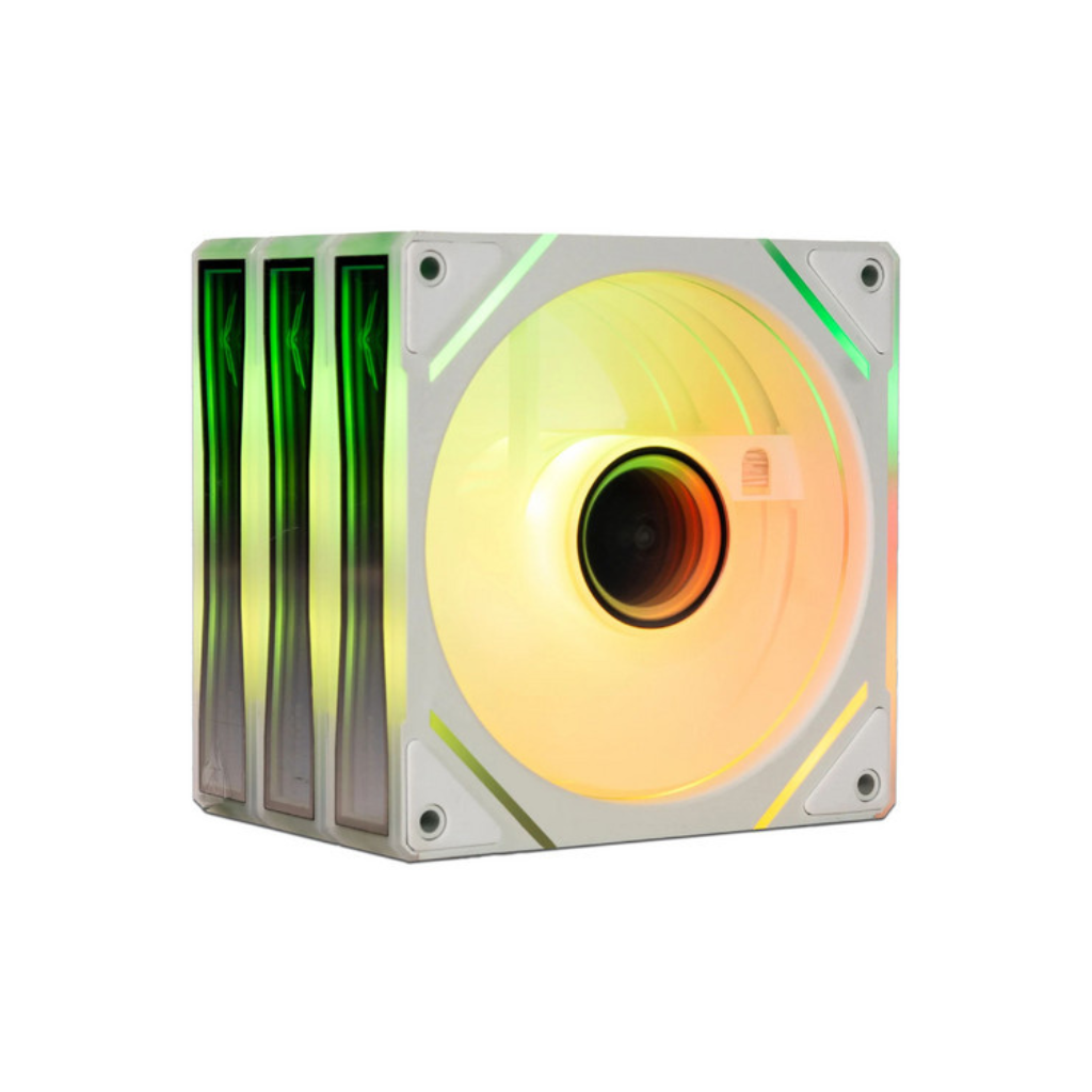 Kit de 3 enfriamiento Naceb ARGB de 120mm color Blanco