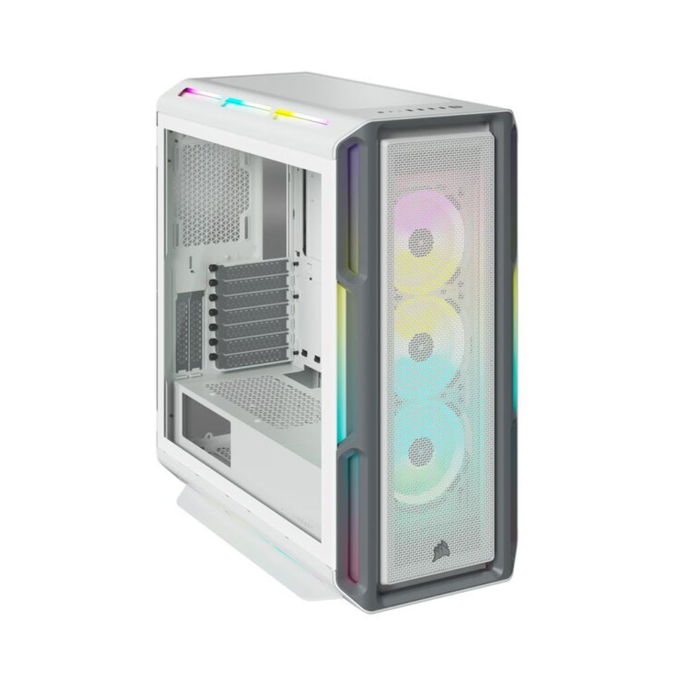 Gabinete Corsair iCUE 5000T RGB, Vidrio Templado, Blanco CC-9011231-WW