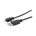 Cable USB A Macho a Micro B Macho 1.8M Negro Manhattan (307178)