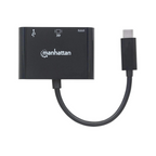 Convertidor de Video Manhattan USB-C a HDMI-H + USB 3.0 + USB-C (152037)