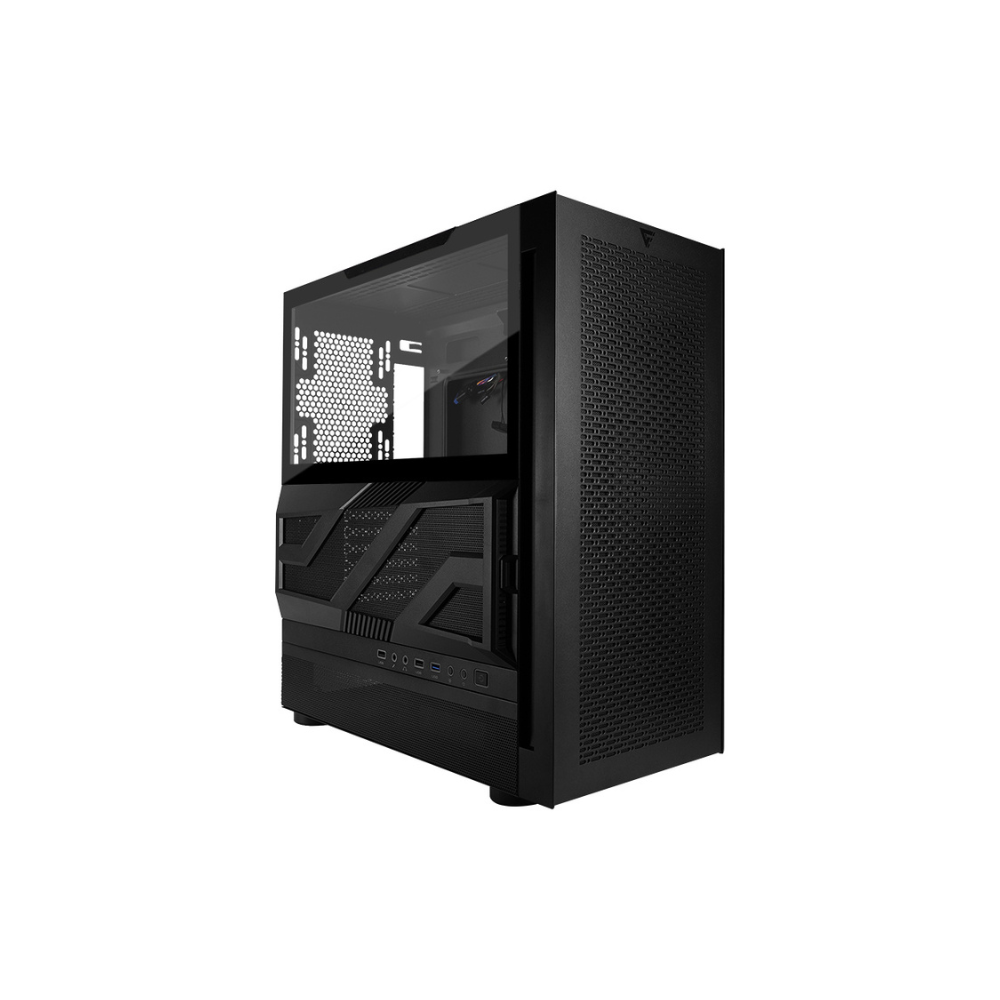 Gabinete Game Factor ATX, Cristal, USB 3.0, Lateral RGB, sin Fuente CSG800 Negro