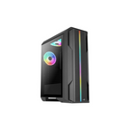 Gabinete AeroCool Splinter Duo G V1 ATX Cristal Templado Negro ARGB 3 Ventiladores — No Compatible Con Cooler 240mm