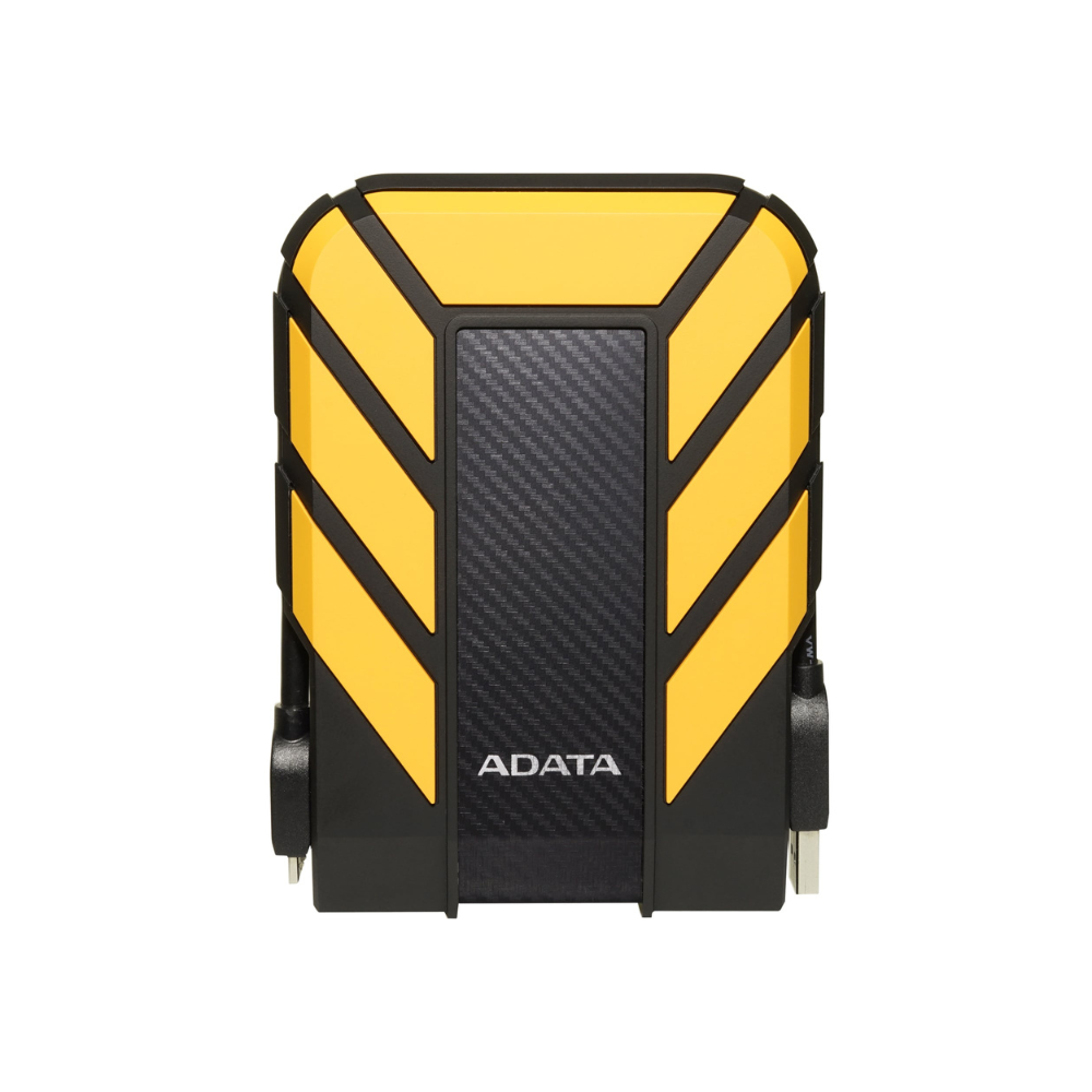 Disco duro externo Adata 2TB, 2.5", USB 3.0, AHD710P, contra golpes y agua, amarillo.