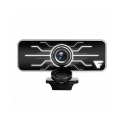 Camara Web Game Factor - Full HD, LED, 30FPS, USB, Microfono, Negra (WG400)