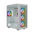 Gabinete XPG BATTLECRUISERIIST-WHCWW Blanco 4 Ventiladores 120mm ARGB ATX / Micro-ATX / Mini-ITX 485×225×506 mm